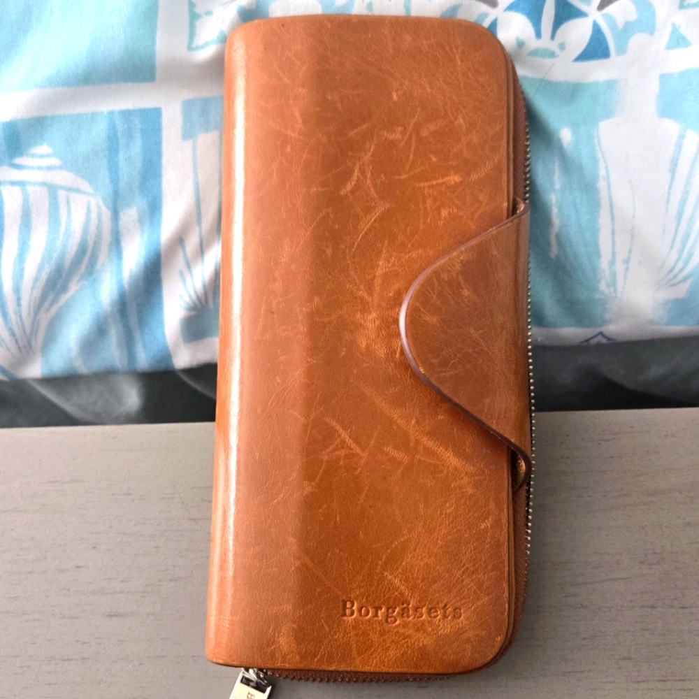 Borgasets Brown Leather Wallet